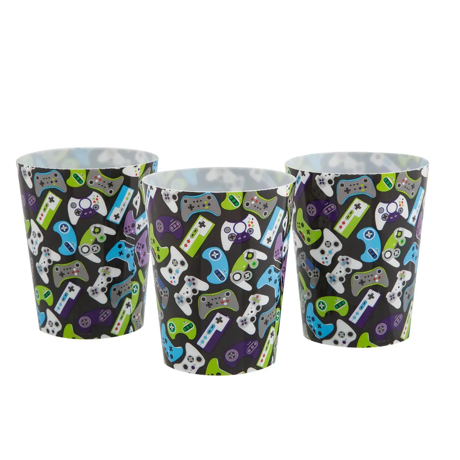4 1/2" 16 oz. Gamer Party Reusable Plastic Favor Cups - 8 Ct.
