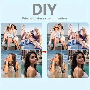 DIY Customization for Ipad Pro 2024 13-Inch 2020 2021 2022 12.9-Inch Air 2024 13-Inch 2024 11-Inch 2020 2021 2022 11-Inch Private Picture Tablet Case Tri-Fold Air5 Air4 10.9-Inch for ipad Pro 2018 11-Inch 2019 2020 2021 10.2-Inch 2017 2018 Air1 Air2
