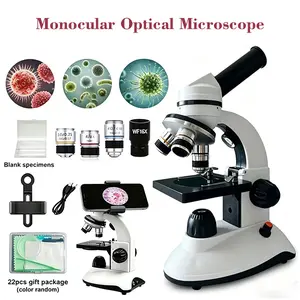 Professional Compound Microscopes • 2000X Magnification for Laboratory & Home Use • Phone Adapter & Dual LED Illumination • Complete Set of Slides • Designed for Portability tiktokshopspringglowup