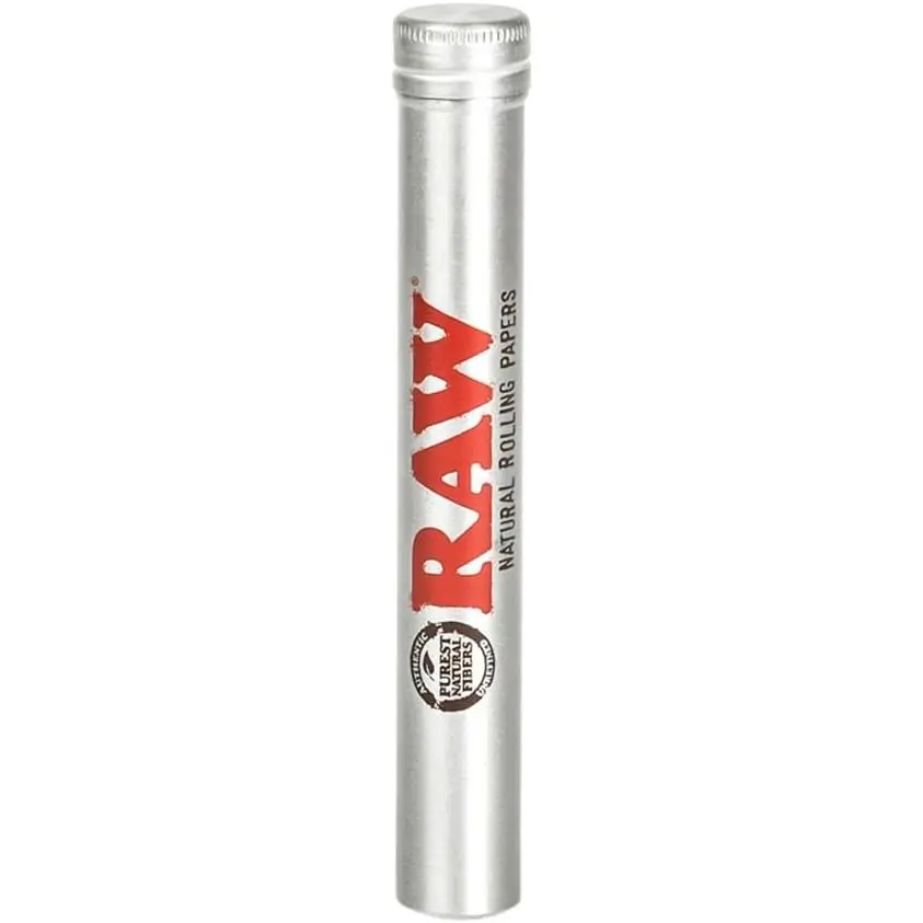 RAW Thentic Cigar Style Aluminum Tube, Silver, 1 Count