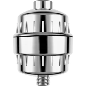 EcoNour Shower Filter with 20 Stage Filtration for Chlorine, Chemicals & Heavy Metals | Improves Skin & Hair Conditions | Compatible Multi-Stage Filter with Replaceable Filter Cartridge | Chrome Filtered Showerhead Rain Showerhead