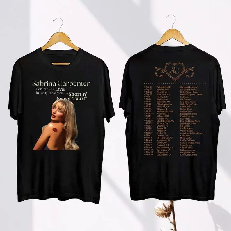 Short N' Sweet Live On Tour Shirt, Performing By Sabrinaa Shirt, Short N Sweet 2024 Tour Shirt, Fan Gift