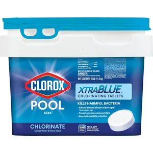 ®   Pool&Spa ™   XtraBlue 3" Swimming Pool Chlorinating Tablets, Kills Bacteria & Stops Algae (25 LB)