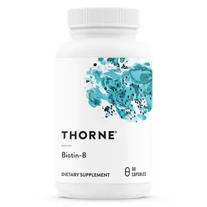 Thorne Biotin - 60 Capsules for Optimum Health & Fitness - Edible