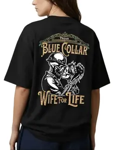 Spoiled By My Blue Collar Man T-Shirt, Hoodie, Crewneck Sweatshirt, Funny Blue Collar Husband Shirt, Spoiled Girlfriend Shirt, Skeleton Hands Tee, Hoodie & Sweatshirt Unisex, Soft, Top, Unisex, Gift for her