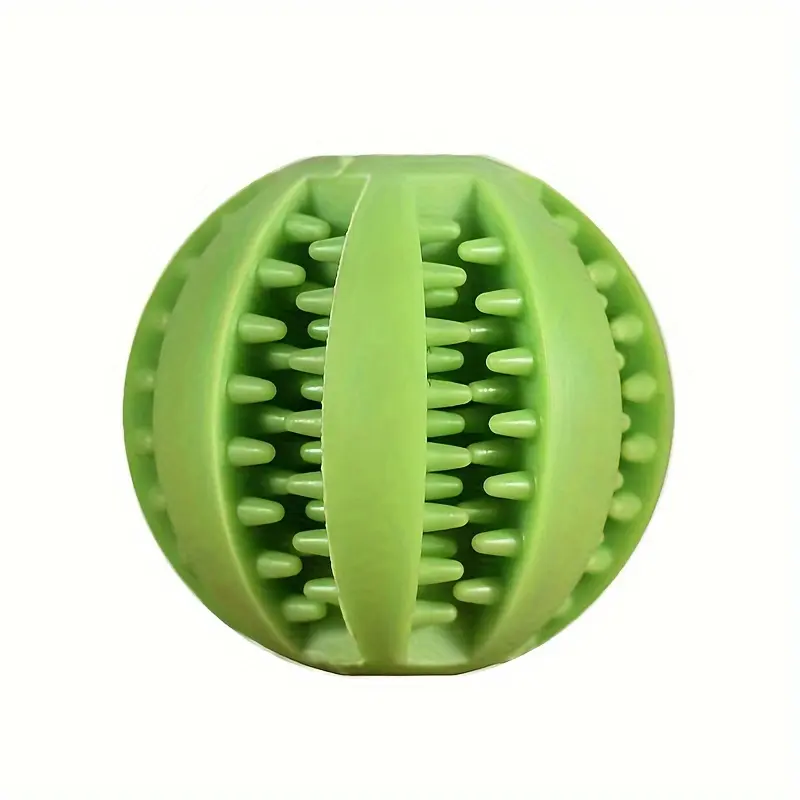 Rubber Ball Dog Treat Dispenser - Durable Chew Toy for Puppies & Small-Medium Dogs, Dispenses Treats, Supports Interactive Play & Tooth Cleaning