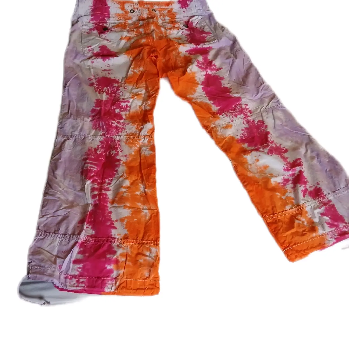 Size 14  Orange Jogger 060 Tiedye Pants Womans Size 14