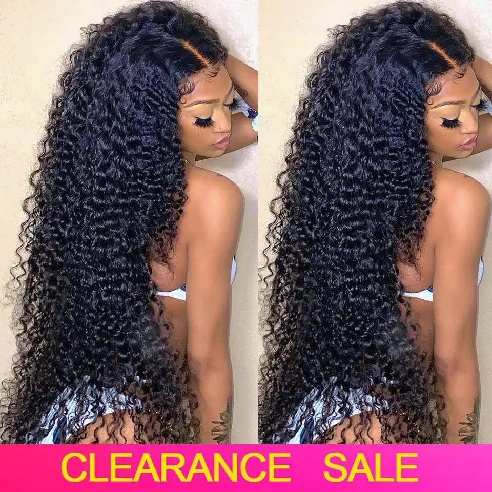 eymn hair water wave full frontal gluless lace wig 250% pre plucked natural hairline