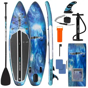 Inflatable Paddle Board - Stable Non-Slip Deck, 10'6", Space Blue