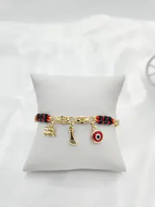 14k gold plated protection charm bracelets.  (41)