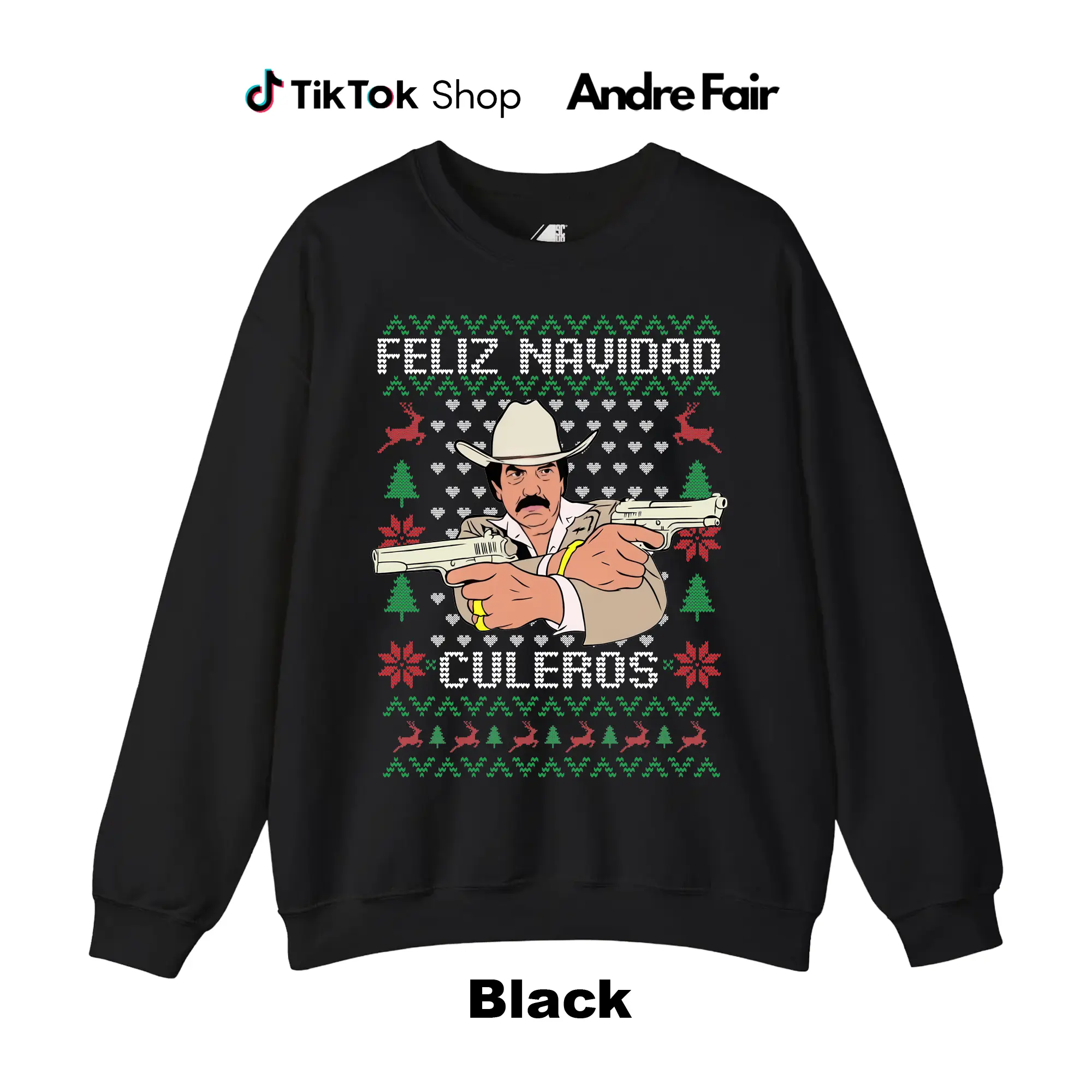 Beto El Mero León del Corrido Quintanilla Ugly Christmas Sweater / T-shirt, Christmas/Navidad