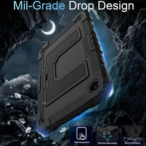 for Galaxy Tab A11 Plus Case Samsung Galaxy Tab A11+/A9+ 11-Inch, Heavy Duty Military Grade Shockproof Cover for Samsung Galaxy Tab A11/A9 Plus Cases,Black