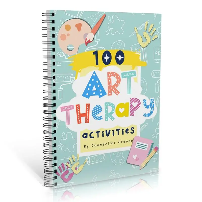 Art Therapy Workbook, Creative Coloring & Mindfulness Exercises for Stress Relief, Emotional Healing & Self-Growth, Art Therapy Activities, Doodle Books