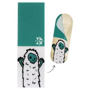 "Teal Yeti" Deck Graphic Wrap (Transparent Background) - 35mm x 110mm