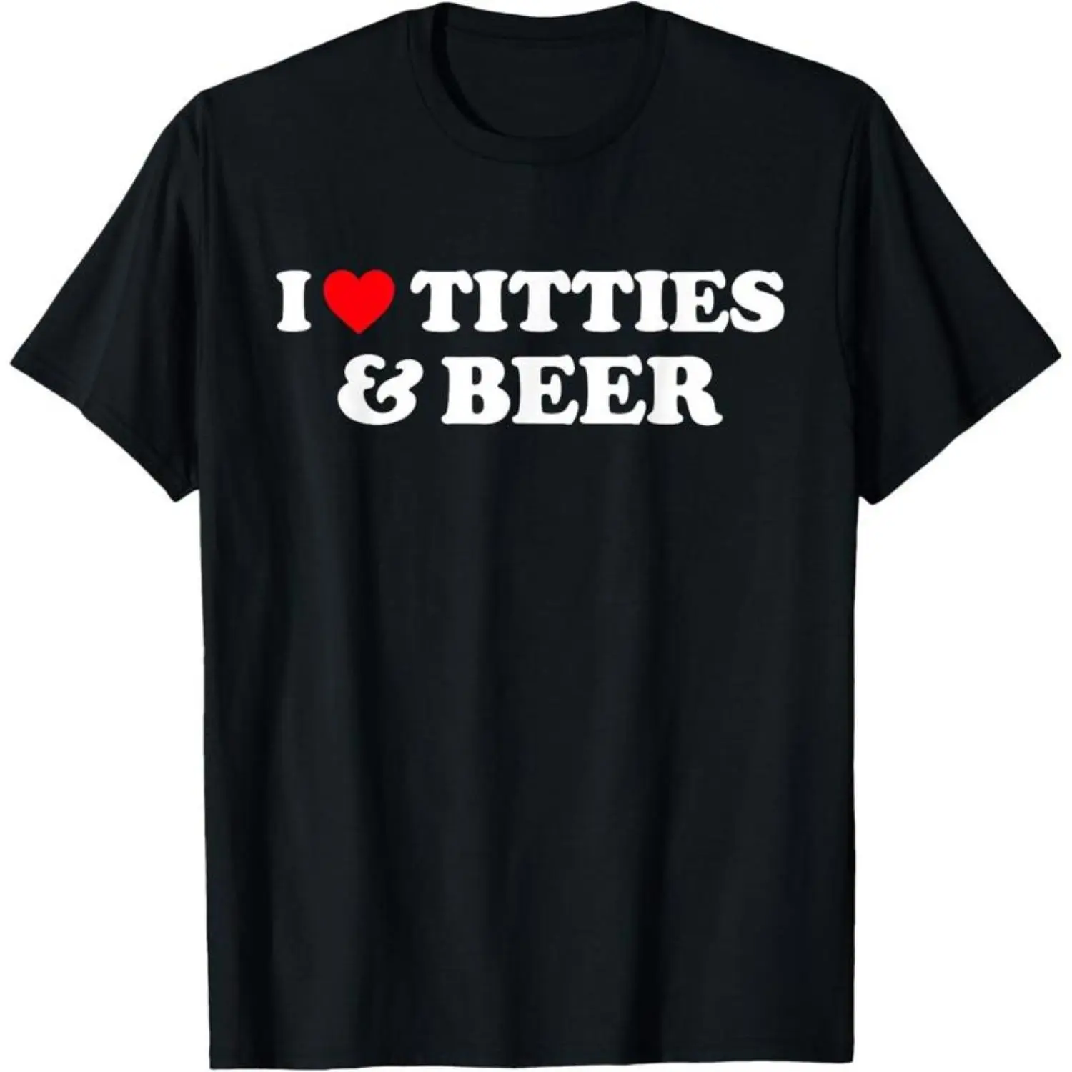 Cotton I Love Titties And Beer Shirt I Heart Titties And Beer T-Shirt TopMenswear