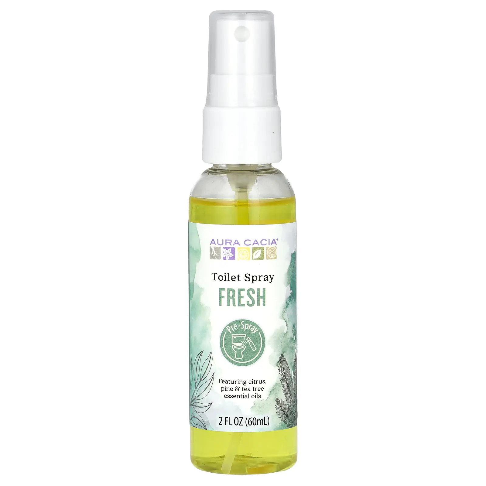 Aura Cacia Toilet Spray, Fresh, 2 fl oz (60 ml)