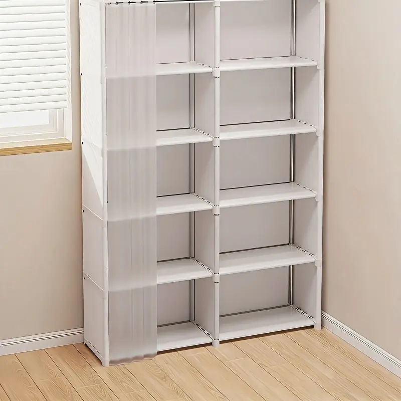 6-Story Multi-Purpose Storage Rack, Easy to Install, 15.75-Inch Easy Clothing Storage Cabinet, Dust-Proof Miscellaneous Bookshelf, Suitable for Offices, Classrooms, Living Rooms, Bedrooms, Dormitories, Organization And Storage, Utility Racks
