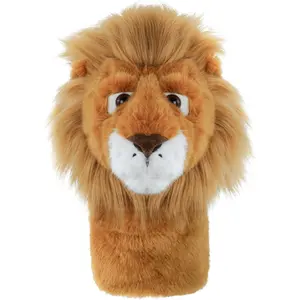 Cute Lion Plush Golf Club Head Cover - Funny Animal Golf Driver Protector Driver Headcover for Men/Women Golfers for Christmas Gift