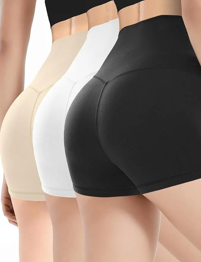 Size M, 3 Pack Spandex Shorts for Women, 2.5 Inch Slip Shorts for Under Dress Yoga Workout Biker Booty Cheerleader Dance Shorts (X0043ZAW5R))