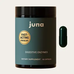 Juna Digestive Enzymes Supplement with Spore-Based Probiotics, Enzymes, and herbs for Healthy Digestion and Debloat
