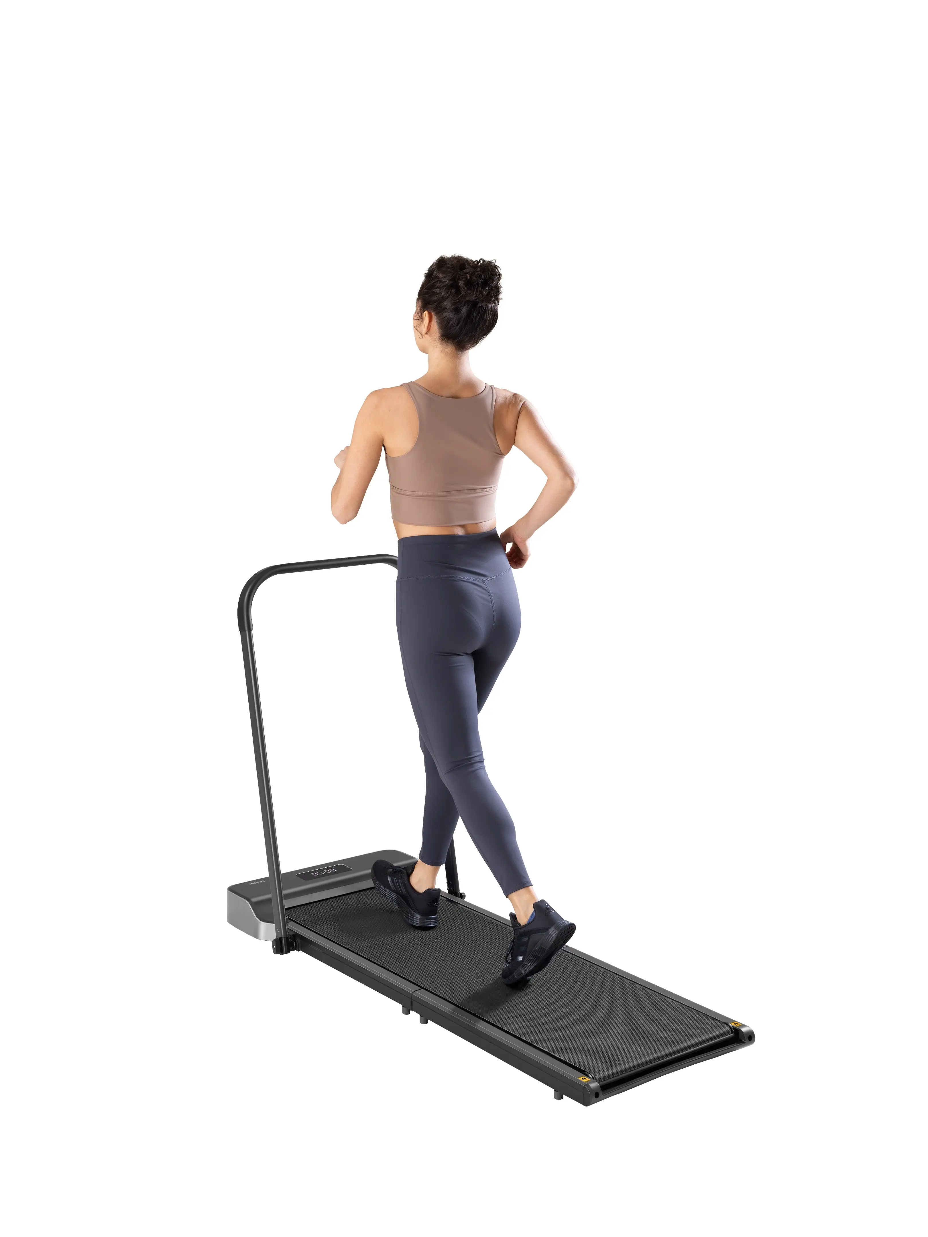 Walking Pad Z1R Foldable Under Desk Treadmill with Handle Bar, Adaptive Speed Control, Low Noise Motor, 300lbs Capacity, Remote Control & Wheels, Dual Shock Absorption, Compact for Small Spaces, Home & Office Use#HomeGym #FitnessTreadmill