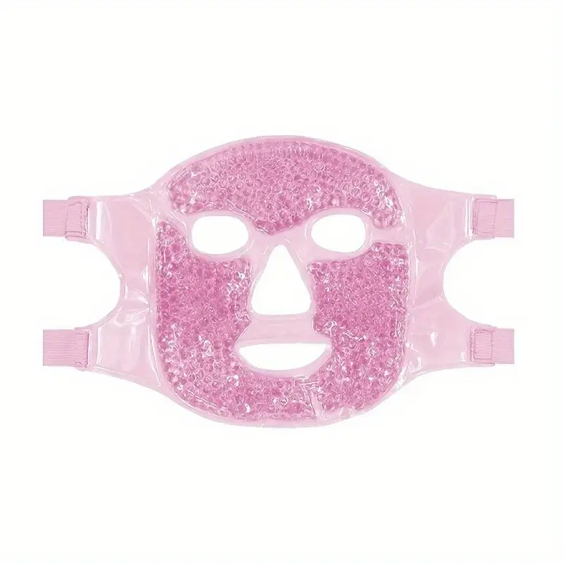 Reusable Cold Therapy Beauty Facial Face Mask Ice Pack, Reduces Swelling and Dark Circles, Gel Bead Heat/cold Pad, Ideal for Men and Women Sleep Cooling Swelling Reduction