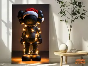 XMAS Kaws Hypbeast Poster - Poster Wall Art, Christmas Wall Decor, Hypebeast Kaws Wall Art, Printable Art for Christmas