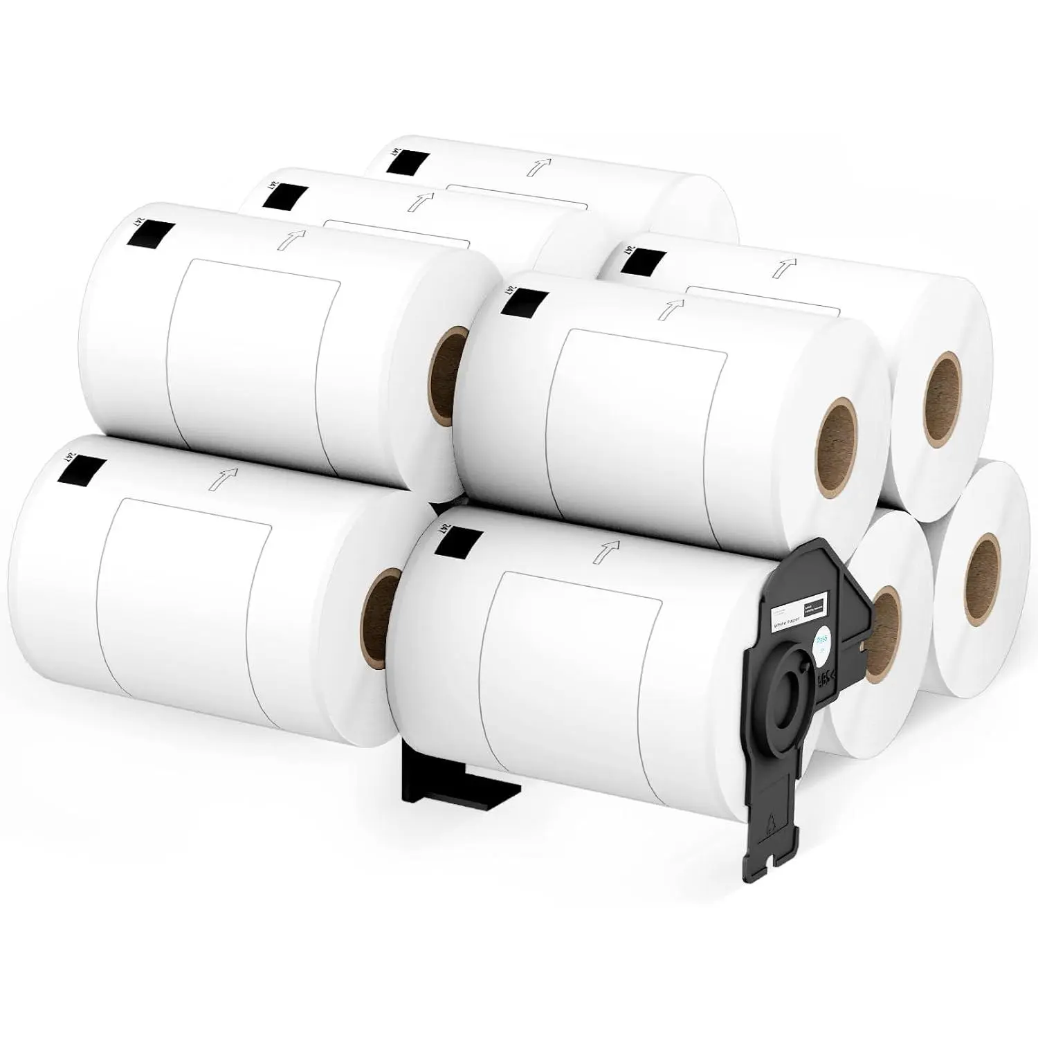 12 Rolls  Cut Large Shipping Labels, 4.07' x 6.4', 180 Labels/Roll, Compatible with Brother QL Label Printers (QL-1050, QL-1060N, QL-1100), Replacement for Brother DK-1247