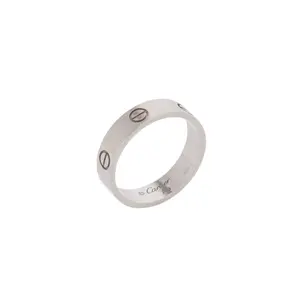 Pre-owned Cartier LOVE Ring Classic 18K White Gold Band B4084700 JLP019722
