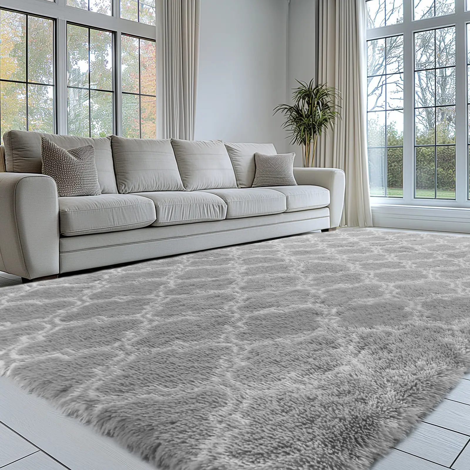 FAMVAL Ultra Soft Plush Area Rug, Fluffy Shag Carpet for Bedroom Living Room Nursery and Modern Home Decor