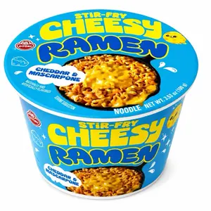 OTOKI Instant Cheesy Stir-Fry Ramen, Savory Food with Cheddar and Mascarpone Flavor