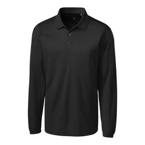 Clique Ice Pique Mens Long Sleeve Tech Polo