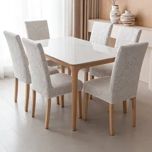 Classic Fashion Floral Chair Cover, Anti-Slip Dustproof Design Pet Friendly, Universal Fit Wooden Dining Chair Seat Covers, Dining Chair Slipcovers, Washable Chair Slipcovers, Seat Covers For Dining Room Chairs