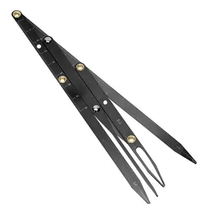 Microblading Eyebrow Ruler Positioning Measurement Calipers Golden Ratio Symmetrical Makeup Eyebrow Measure Tool Accessory Black