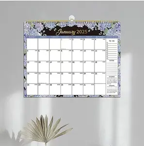 2025 Wall Calendar - Calendar 2025 Wall, 14.6" x 11.4", 2025 Wall Calendar 12 Month, Wall Calendar 2025 from Jan. 2025 - Dec. 2025, 2025 Hanging Calendar, Twin-Wire Binding, Julian Dates, Hanging Loop