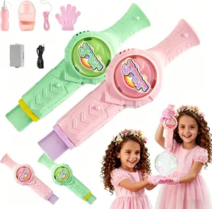 Fog Bubble Machine Colorful Smoke Bubble Machine for Kids Elastic Bubble Fog Machine Magic Smoke Bubble Wand, Easter Basket Stuffers Birthday Boy Girl Gifts