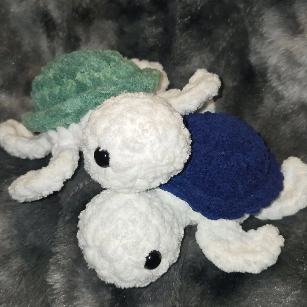 Handmade crochet baby sea turtle!