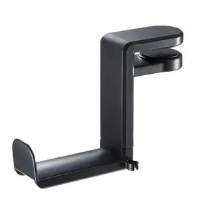 Desktop Headphone Stand, Adjustable & Punch-free Headset Hanger with Cable Clip, Universal Storage Holder for Headphones & Bags