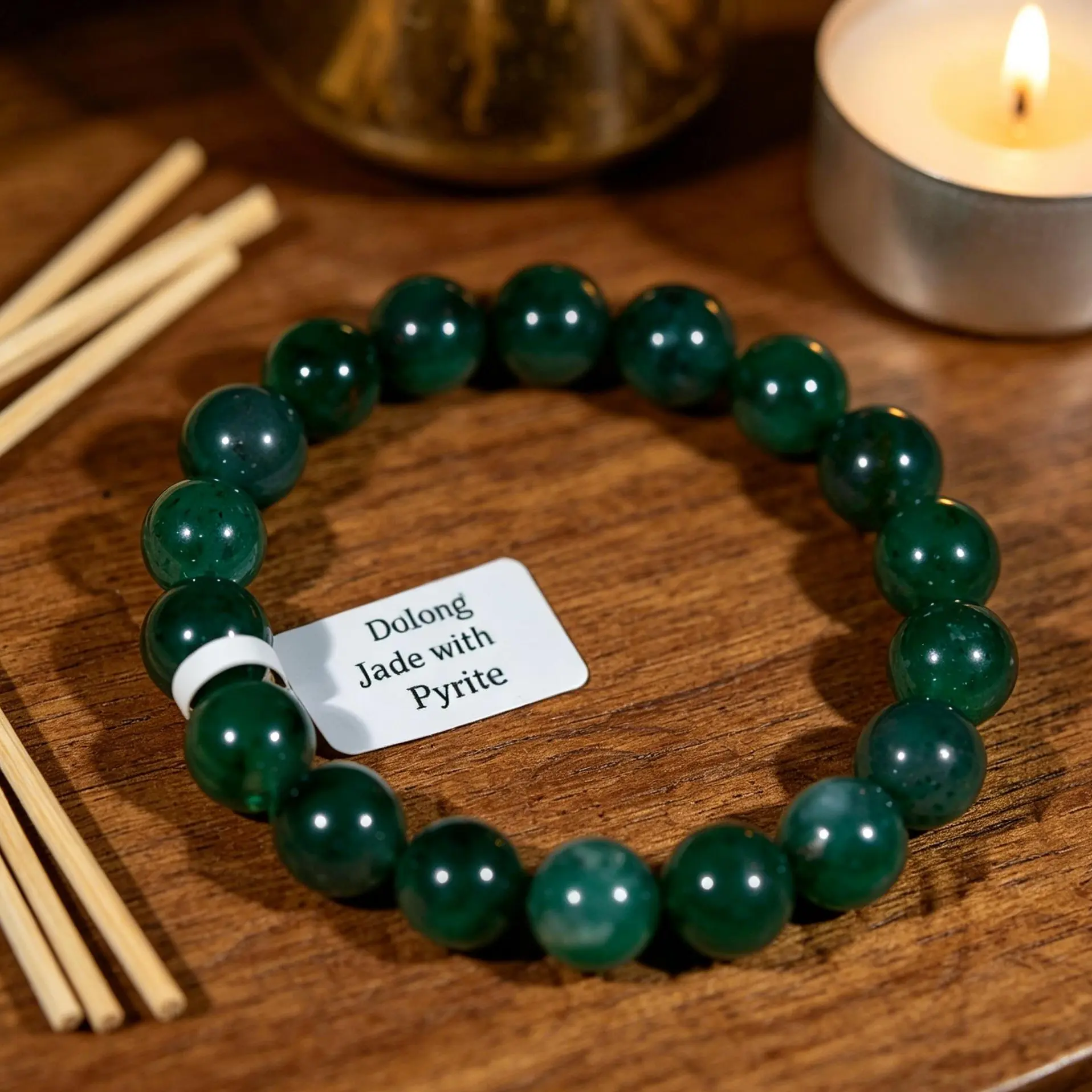 【YJJ Jewelry-Dulong jade with pyrite Bracelet】Dulong jade with pyrite Bracelet for Women Genuine Good Luck Jwelry Valentine Jewelry Gift