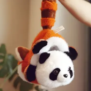 25cm Giant Panda & Red Panda 2-in-1 Reversible Plush Toy