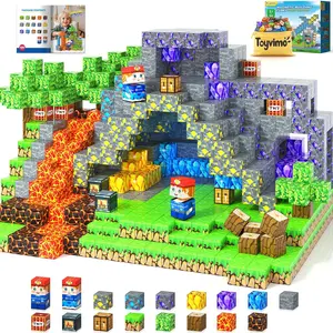 100PCS-Magnetic Building Blocks with Storage Bag STEM Montessori Toys Gift Build Mine Magnet World Classroom Must Haves