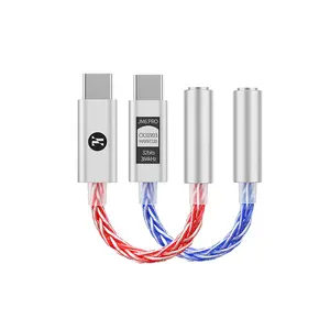 JCALLY JM6 Pro USB-C to 3.5mm DAC Adapter, Dual-Chip HiFi Audio Amp for Gaming, Lossless Sound Dongle for iPhone 15/Android/PC IEM