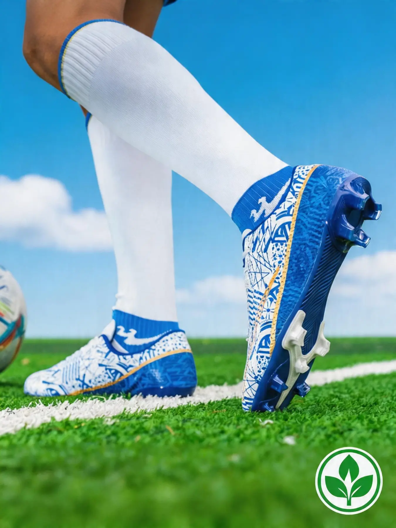New High-Top Long Spike Soccer Shoes, Durable Football Cleats, Unisex Soccer Shoes, Comfortable Sports Shoes, Ideal for Training and Matches, Football Boots
