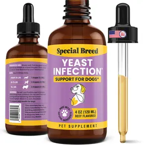 Yeast Infection Treatment for Dogs - 4 Ounces - Soothing Itch Relief, Ear Infection Treatment, Reduces Irritation & Inflammation, 4 oz