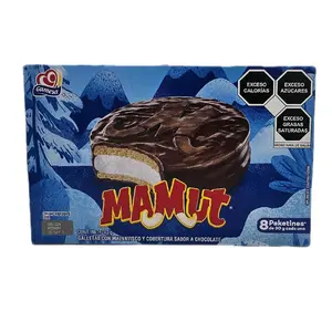 Mamut Cookies with Marshmallow and Chocolate Flavored Topping - Pack of 8, Perfect Snack - Cooky