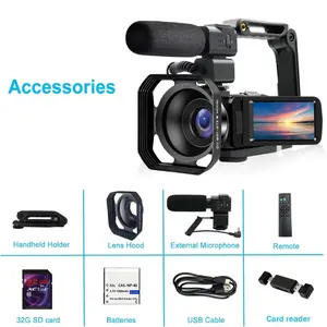 3-Inch LCD Digital Camera Af1 Model Xinghao, Premium Portable Camcorder, Supports Remote Control WiFi HDMI Functions, Includes Batteries & 32GB SD Card