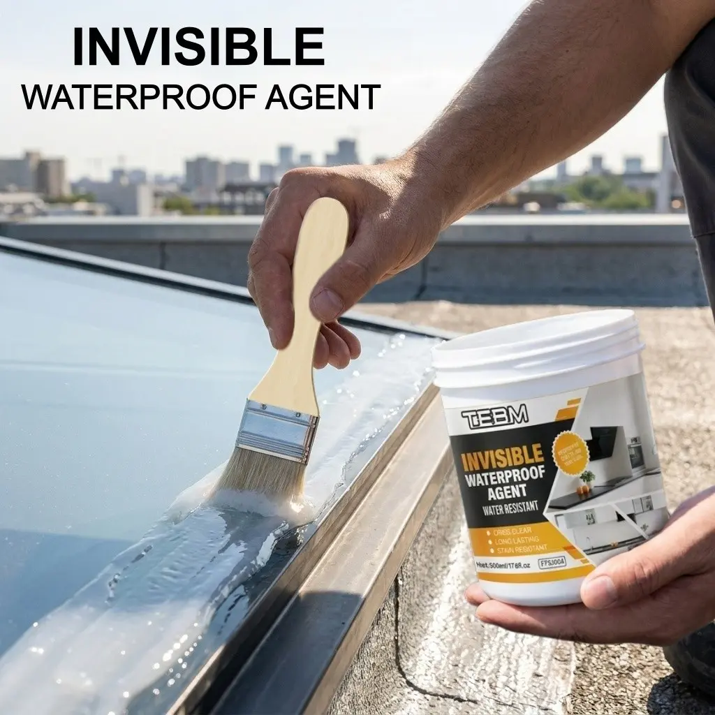 Invisible Waterproof Adhesive, Fast-Drying Transparent Liquid Waterproof Sealant, Leak Resistant, 500g/300g/100g + Tool, Instant Leak Repair, Ideal for RV/bathroom/kitchen/pond/tank