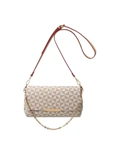 Women's Fashion Printed Shoulder Bag, Chain Design Crossbody Satchel, Stylish Commuter Handbag for Daily Use, Casual Trendy Bag