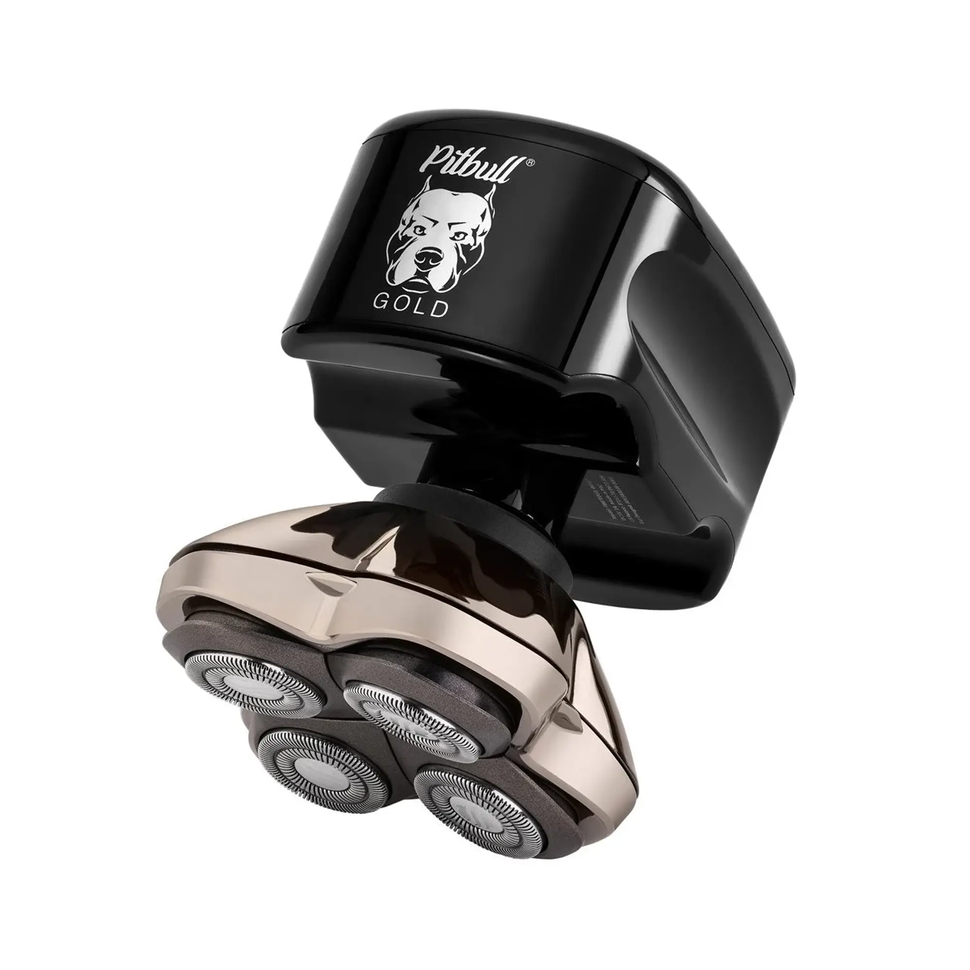 Skull Shaver Pitbull Gold Pro Stainless Steel Showerproof Cordless Electric Head & Face Shaver, PBG-PRO for Smooth Shaves, Showerproof Cordless Shaver, Clean Shave