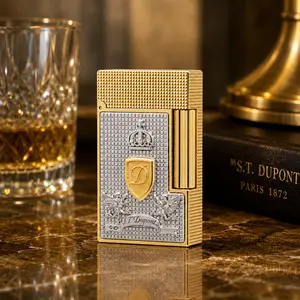 [Double Flame] 1872 Dupont Paris Maison Speical Luxury Lighter (NO FUEL) set GIFT BOX Profect gifts father's day gifts